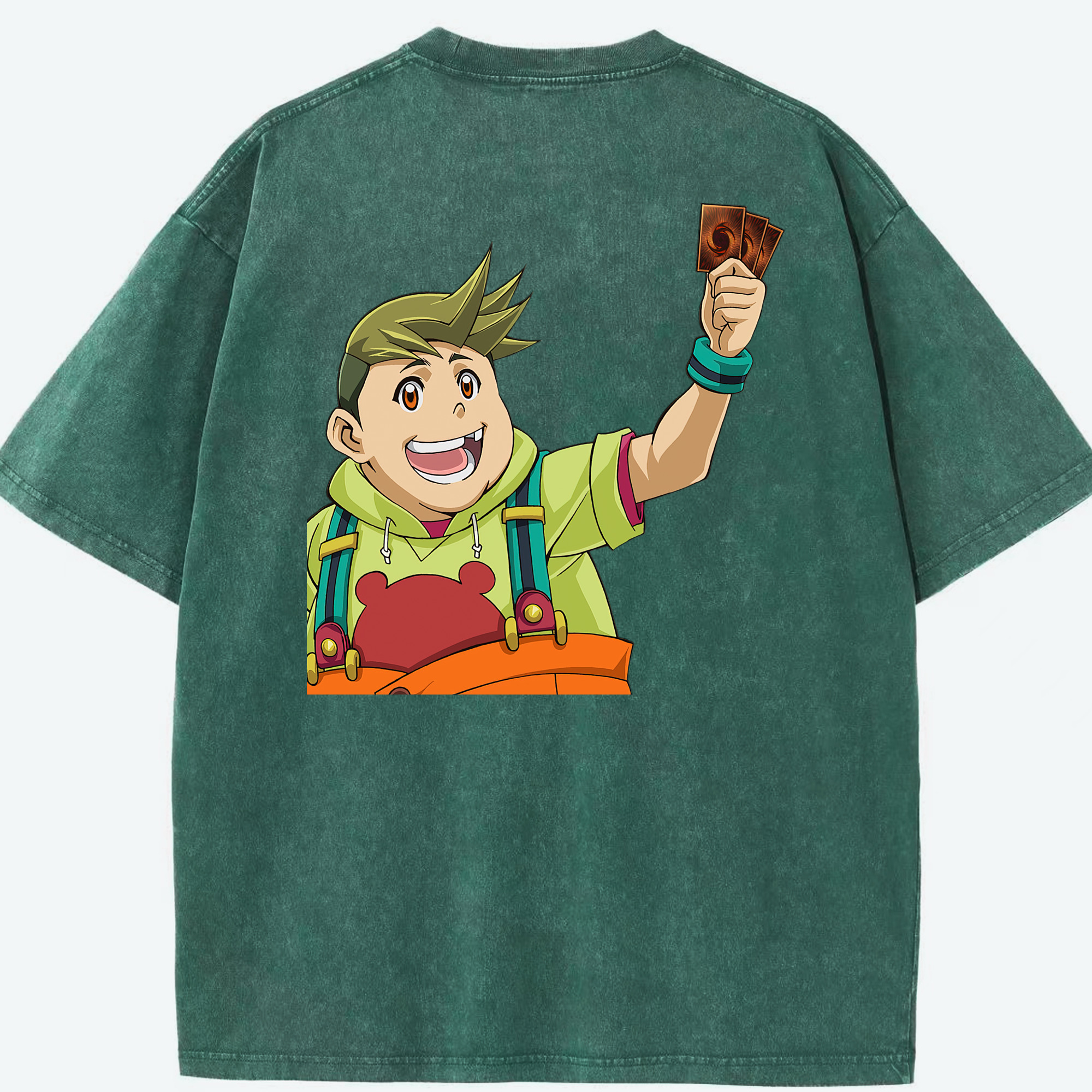 （画像用） 遊☆戯☆王 Yu-Gi-Oh! 綿100% ヴィンテージ風 半袖Tシャツ（背面プリント）